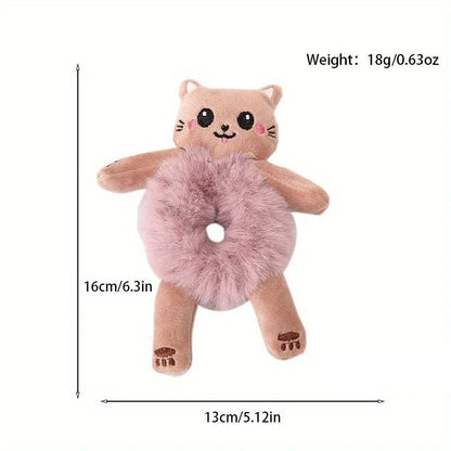 Hair Circle Girl Frog Plush