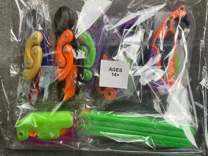 3D Printed Gravity Claw Knife Toy Stress Relief