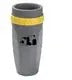 French Lidless Twist Cup Creative Plastic Insulated Mug