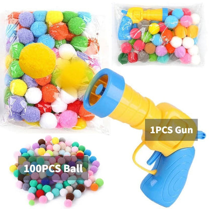 Plush Ball Shooting Gun Cat Toys
