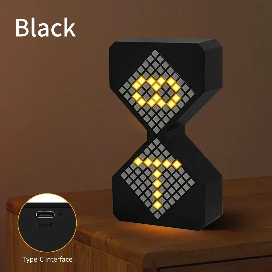 Creative 3D Hourglass LED Night Light with Electronic Timer
