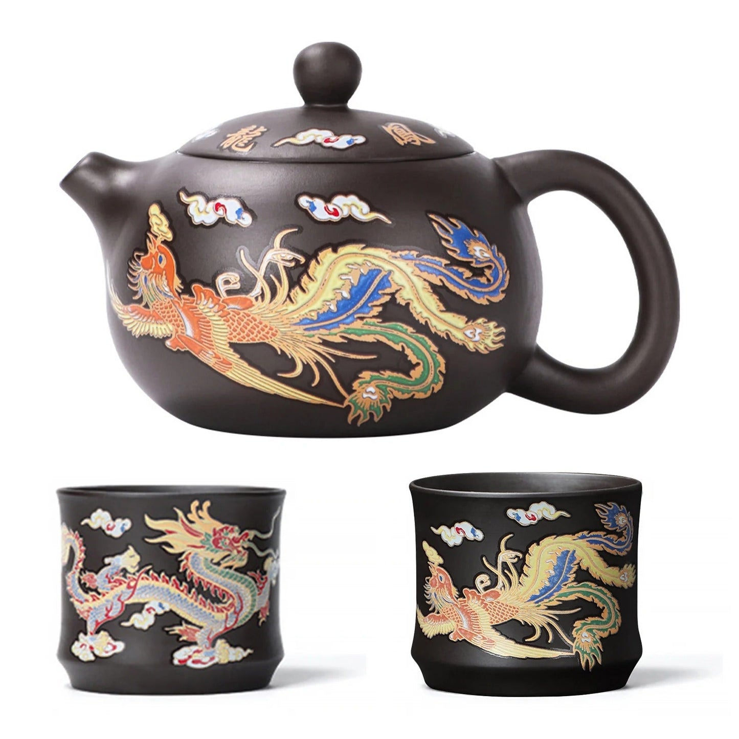 Dragons Color-changing Teapot