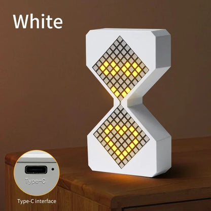 Creative 3D Hourglass LED Night Light with Electronic Timer