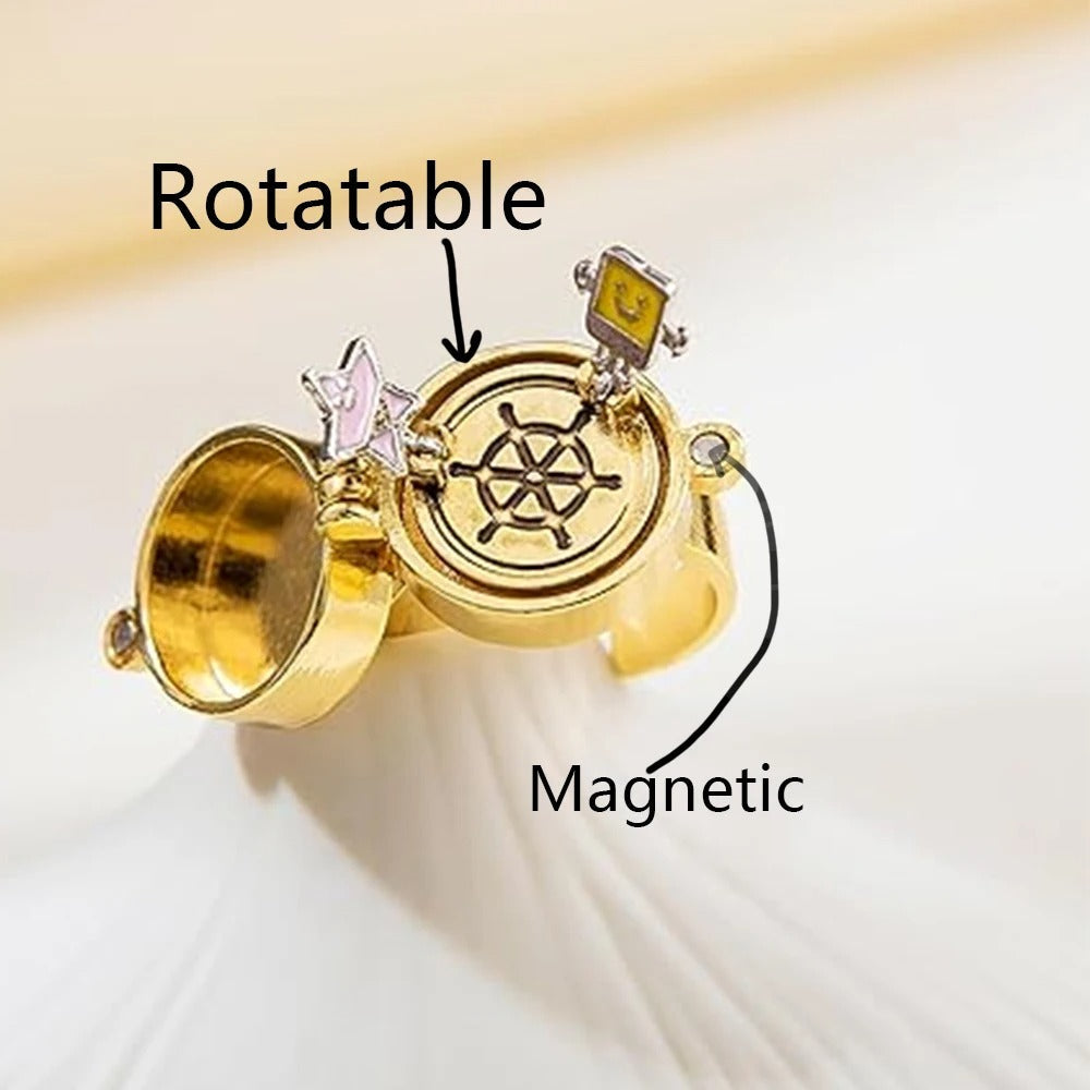 Spinner BFF Matching Rings Best Friend Open Rotate Ring Forever Friendship