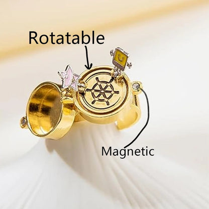 Spinner BFF Matching Rings Best Friend Open Rotate Ring Forever Friendship