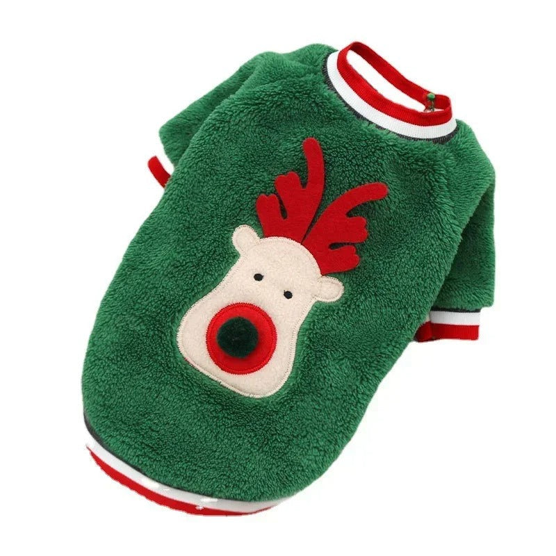 Santa Claus Dog Cat Coat Hoodies