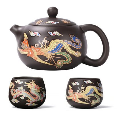 Dragons Color-changing Teapot