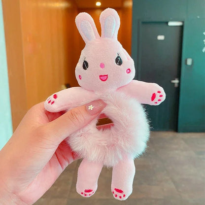 Hair Circle Girl Frog Plush