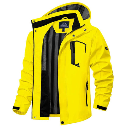 Jackets Mens Mesh Lined Waterproof Rain Jacket