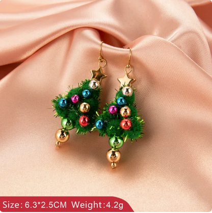 New Christmas Snowman Bells Dangle Earrings