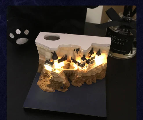 3D Magic Hogwarts Castle Notepads