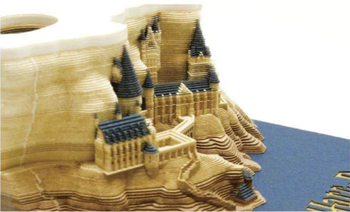 3D Magic Hogwarts Castle Notepads