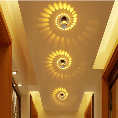 Amazing Spiral Decorating Wall Lamp