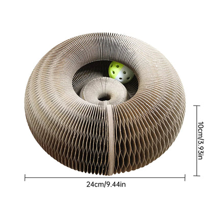 Magic Organ Scratch Board Cat Toy with Bell