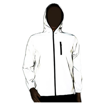Reflective Silver Anorak Windbreaker Jacket