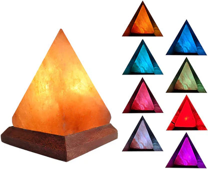 Wooden Base Himalayan Salt Lamp
