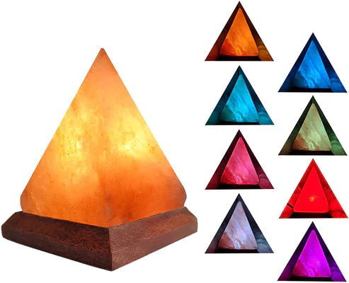 Wooden Base Himalayan Salt Lamp