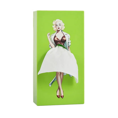 Puffy Skirt Girl Face Tissue Box