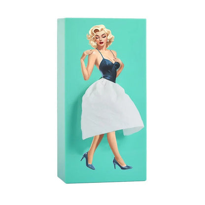 Puffy Skirt Girl Face Tissue Box