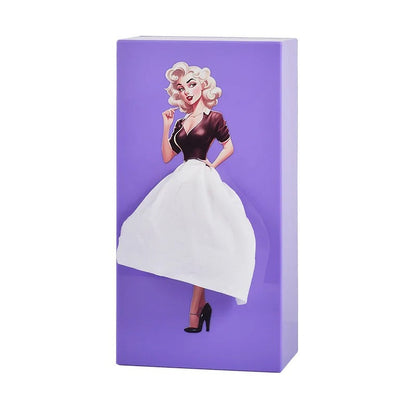 Puffy Skirt Girl Face Tissue Box