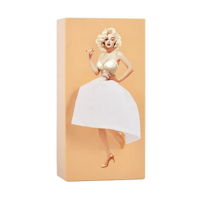Puffy Skirt Girl Face Tissue Box