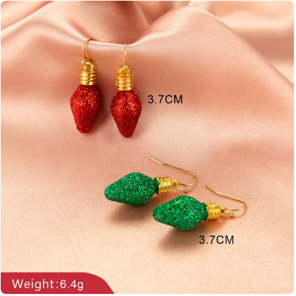 New Christmas Snowman Bells Dangle Earrings